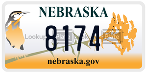 8174  license plate in NE