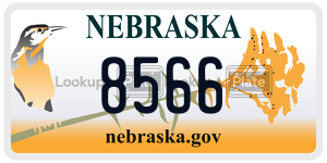8566 license plate in Nebraska