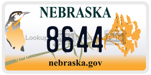 86-44  license plate in NE
