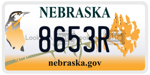 8653R  license plate in NE