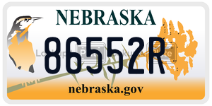 86552R  license plate in NE