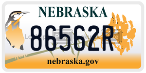 86562R  license plate in NE