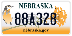 88A328  license plate in NE
