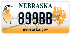 899BB  license plate in NE