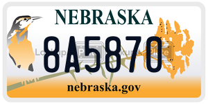 8A5870  license plate in NE