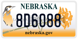 8D6088  license plate in NE