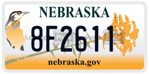 8F2611  license plate in NE