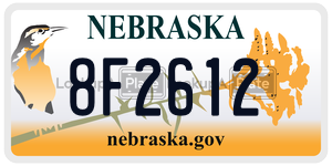 8F2612  license plate in NE