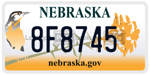8F8745  license plate in NE