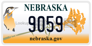 9059  license plate in NE
