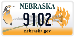 9102  license plate in NE
