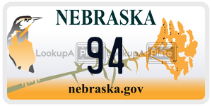 94  license plate in NE