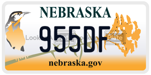 955DF  license plate in NE
