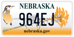 964EJ  license plate in NE