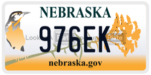 976EK  license plate in NE
