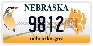 9812  license plate in NE