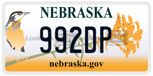 992DP  license plate in NE