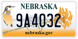 9A4032  license plate in NE