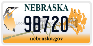9B720  license plate in NE