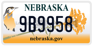 9B9958  license plate in NE