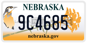 9C4685  license plate in NE