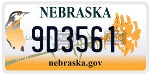 9D3561  license plate in NE