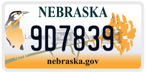 9D7839  license plate in NE