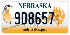9D8657  license plate in NE