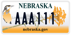 AAA111  license plate in NE