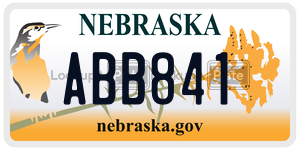 ABB841  license plate in NE