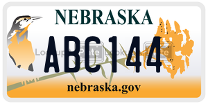 ABC144  license plate in NE