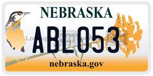 ABL053  license plate in NE