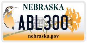 ABL300  license plate in NE