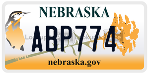 ABP774  license plate in NE