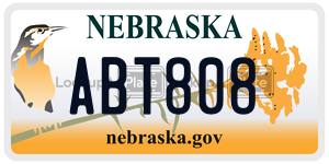 ABT808  license plate in NE