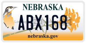 ABX168  license plate in NE