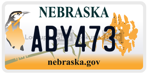ABY473  license plate in NE