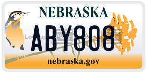 ABY808  license plate in NE
