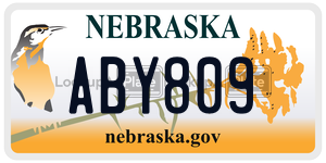 ABY809  license plate in NE