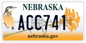 ACC741  license plate in NE