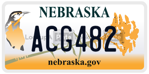 ACG482  license plate in NE