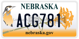 ACG781  license plate in NE