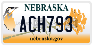 ACH793  license plate in NE