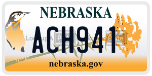 ACH941  license plate in NE