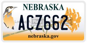 ACZ662  license plate in NE