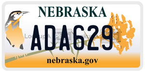 ADA629  license plate in NE