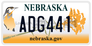 ADG441  license plate in NE