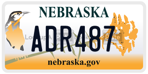 ADR487  license plate in NE