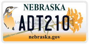 ADT210  license plate in NE