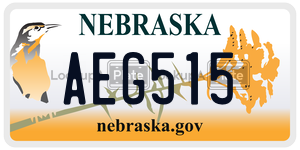 AEG515  license plate in NE